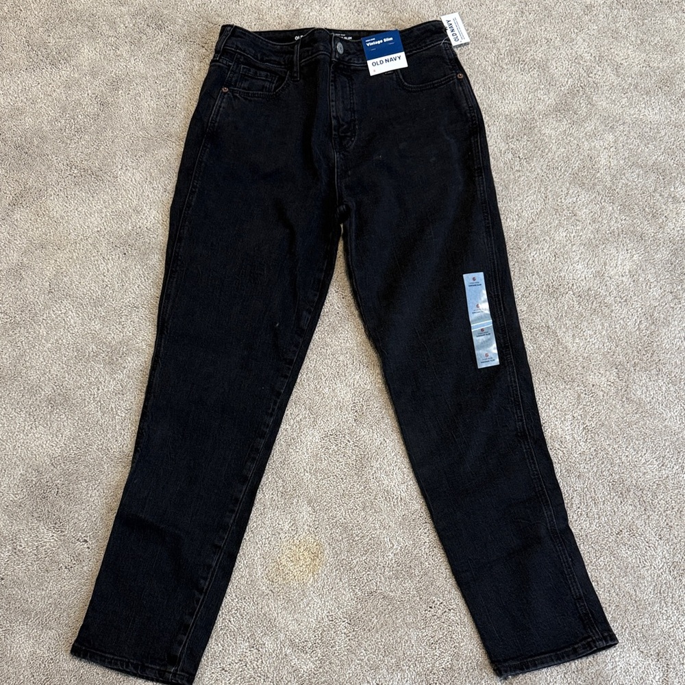 Black Old Navy Vintage Slim Black Jeans